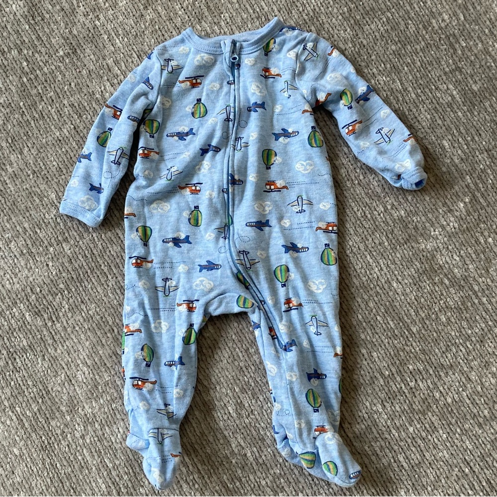 Emporio Baby Airplane Sleeper One Piece 3-6‎ Months Hot Air Balloon Sky